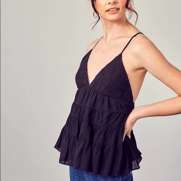 Mustard Seed Tiered Jacquard Cami NWT - Picture 4 of 5